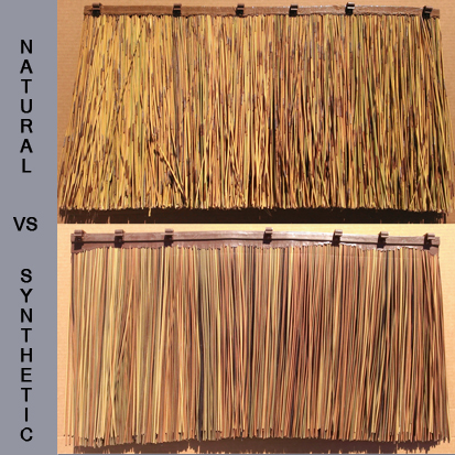 Natural vs Synthetic African Reed Thatch